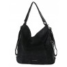 Torebka Damska Shopper Listonoszka torba plecak 2w1 worek SR030 Czarma