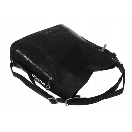 Torebka Damska Shopper Listonoszka torba plecak 2w1 worek SR030 Czarma