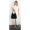Torebka Damska Shopper Listonoszka torba plecak 2w1 worek SR030 Czarma