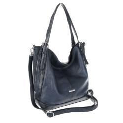 Torebka damska Duża Shopper Worek Pojemna Torba do Pracy SR6120 Granatowa
