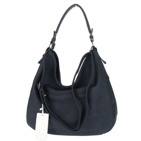 Torebka damska Duża Shopper Worek Pojemna Torba do Pracy LH615 Granatowa
