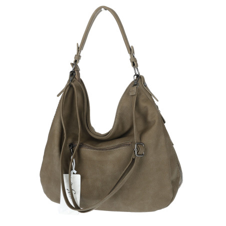 Torebka damska Duża Shopper Worek Pojemna Torba do Pracy LH615 Zielona