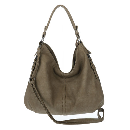 Torebka damska Duża Shopper Worek Pojemna Torba do Pracy LH615 Zielona