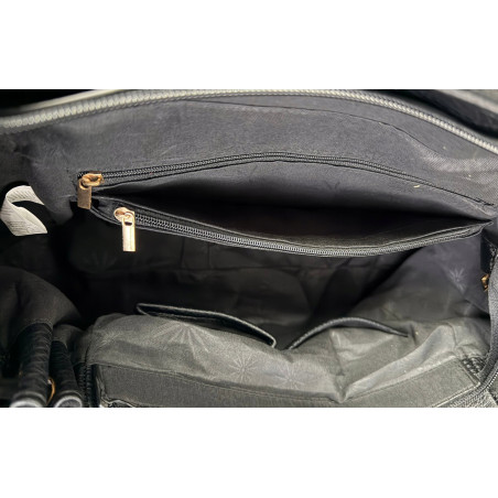 Torebka damska Zamszowa Shopper Kuferek Pojemna Elegancka AM47 Czekoladowa