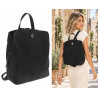 Torebka damska Plecak Pleciony 3 Komory Duży Elegancki Miejski SP66 Czarny