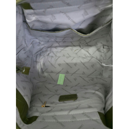 Torebka damska Duża Shopper Torba na Ramię Worek Listonoszka CJ415 Zielona