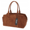 Torebka damska Tommasini zamszowa shopper torba A4 podręczna 3851 Brązowa