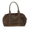 Torebka damska Tommasini zamszowa shopper duża torba podręczna 3851 Khaki