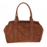 Torebka damska Tommasini zamszowa shopper torba A4 podręczna 3851 Brązowa