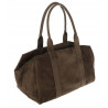 Torebka damska Tommasini zamszowa shopper duża torba podręczna 3851 Khaki