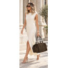 Torebka damska Tommasini zamszowa shopper duża torba podręczna 3851 Khaki