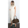 Torebka damska Tommasini zamszowa shopper duża torba podręczna 3851 Khaki