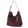 Torebka damska Tommasini shopper worek A4 pleciona na ramię 3899 Bordowa