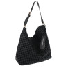 Torebka damska Tommasini shopper worek A4 pleciona na ramię 3899 Czarna