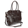 Torebka Damska shopper Teczka torba na ramię duża pojemna AM616 Czekoladowa