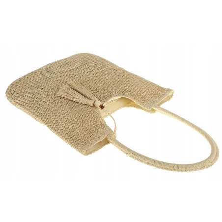 FILRDW Elegancka Torebka Damska listonoszka koszyk słomiany kuferek F12