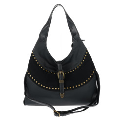 Torebka damska do ręki shopper worek torba na ramię listonoszka D530 Czarna
