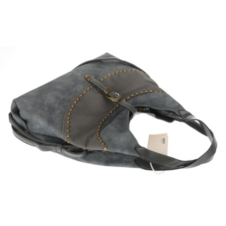 Torebka damska do ręki shopper worek torba na ramię listonoszka D530 Szara
