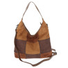 Torebka Damska zamszowa shopper listonoszka modna torba DC558 C. Brązowa