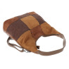 Torebka Damska zamszowa shopper listonoszka modna torba DC558 C. Brązowa