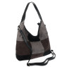 Torebka Damska zamszowa shopper listonoszka modna lekka torba DC558 Czarna