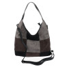 Torebka Damska zamszowa shopper listonoszka modna lekka torba DC558 Czarna
