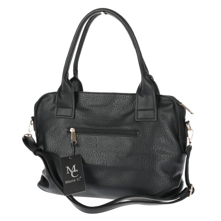 Torebka Damska shopper Teczka torba na ramię duża pojemna MC801 Czarna