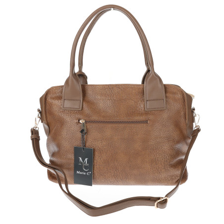 Torebka Damska shopper Teczka torba na ramię duża pojemna MC801 Beżowa