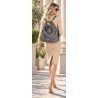 Torebka Damska Plecak Shopper na Ramię Torba 2w1 Worek Pojemna SR009 Taupe