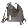 Torebka Damska Plecak Shopper na Ramię Torba 2w1 Worek Pojemna SR009 Taupe