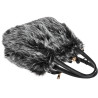 Torebka damska Tommasini Futrzana shopper Pojemna do ręki T3741 Szara