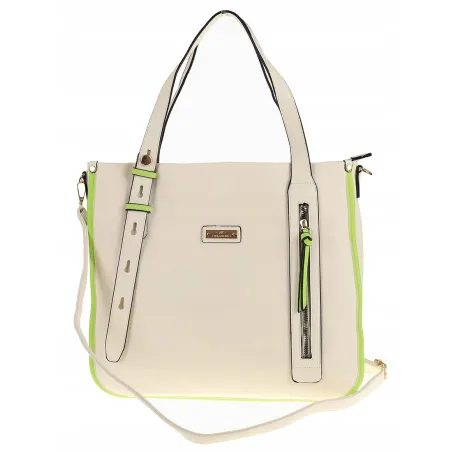 CHARRO Elegancka Torebka Damska Teczka listonoszka CH736243 White