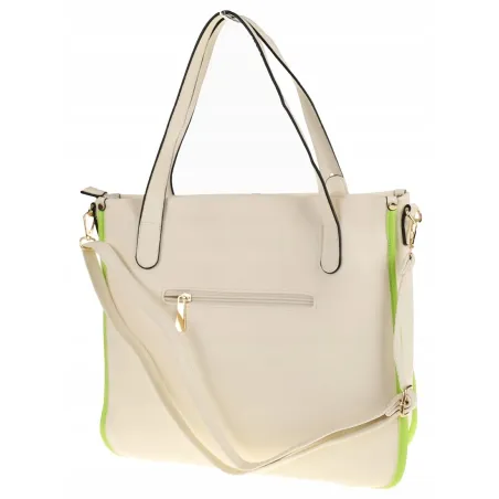 CHARRO Elegancka Torebka Damska Teczka listonoszka CH736243 White