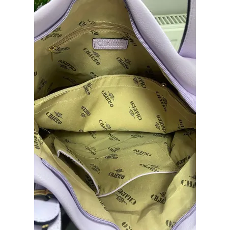 CHARRO Elegancka Torebka Damska Teczka listonoszka CH736243 White