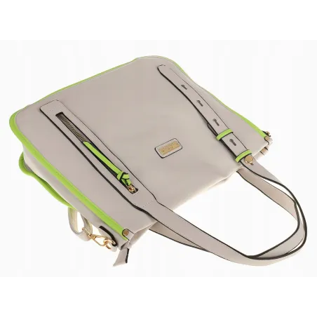 CHARRO Elegancka Torebka Damska Teczka listonoszka CH736243 Grey
