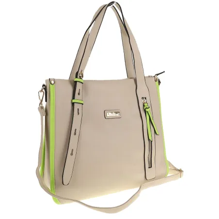 CHARRO Elegancka Torebka Damska Teczka listonoszka CH736243 Beige