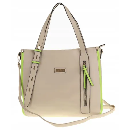 CHARRO Elegancka Torebka Damska Teczka listonoszka CH736243 Beige