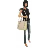 CHARRO Elegancka Torebka Damska Teczka listonoszka CH736243 Beige