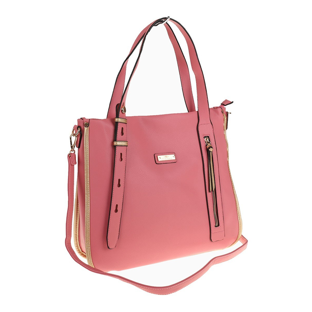 CHARRO Elegancka Torebka Damska Teczka listonoszka CH736243 Pink