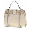 SARA MODA Elegancka Torebka kuferek listonoszka ażurowa 6899 Beige