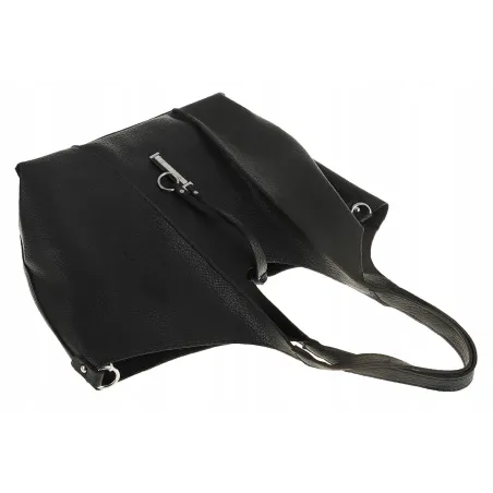 Maxfly Włoska Marka Torebka Damska worek listonoszka MF1778 Black