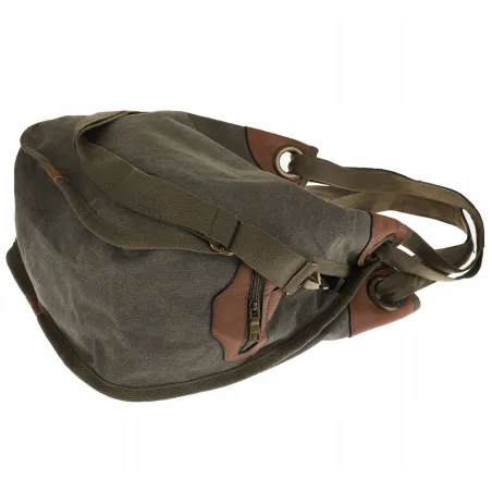 Torebka damska duża pojemna worek na ramię shopper listonoszka z208 Zielona