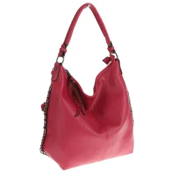 Klasyczna Torebka Damska listonoszka worek P174 Rose Red