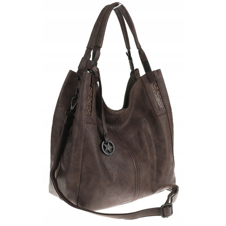 Tommasini Torebka Damska na ramię Duża Torba Shopper Worek 2692 Brązowa Coffee